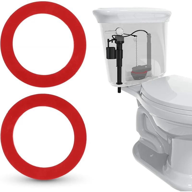 قطعتان من مانسفيلد، أجزاء حشية المرحاض من مادة السيليكون المطورة 210 و211 (أحمر) #1