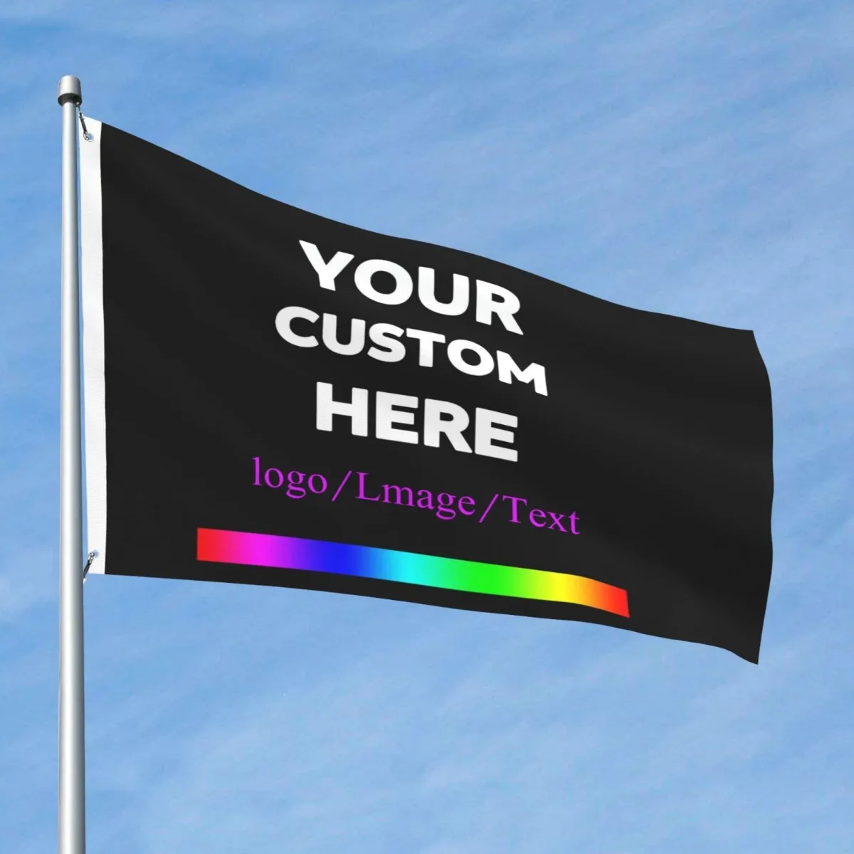 Custom Flag Personalized Photo Logo Text Printing Double Stitched Banner Wall Garden Outdoor Decoration