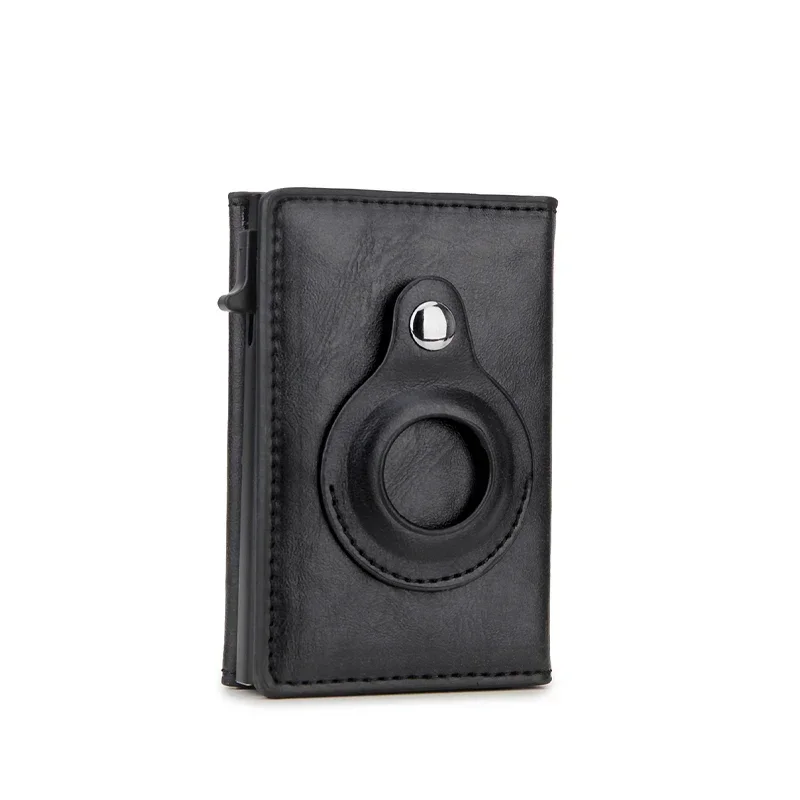 

Carbon Rfid Card Holder Men Women Handbag Airtag Wallet Money Bag Leather Purse Slim Thin Wallets for Apple Air Tags Tracker