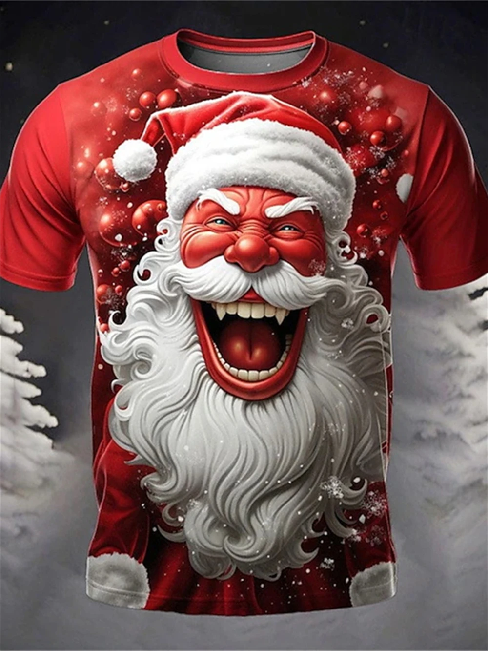 

Рождественские футболки Мужская футболка с 3D принтом Rave Santa Лидер продаж Xmas Part Holiday с коротким рукавом Мужские топы Модная одежда оверсайз