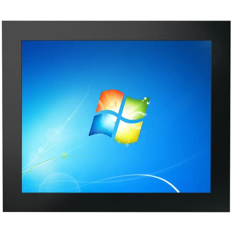 8 inch 10 inch 12 industrial control all-in-one machine embedded industral flat panel touch  resistance capacitive