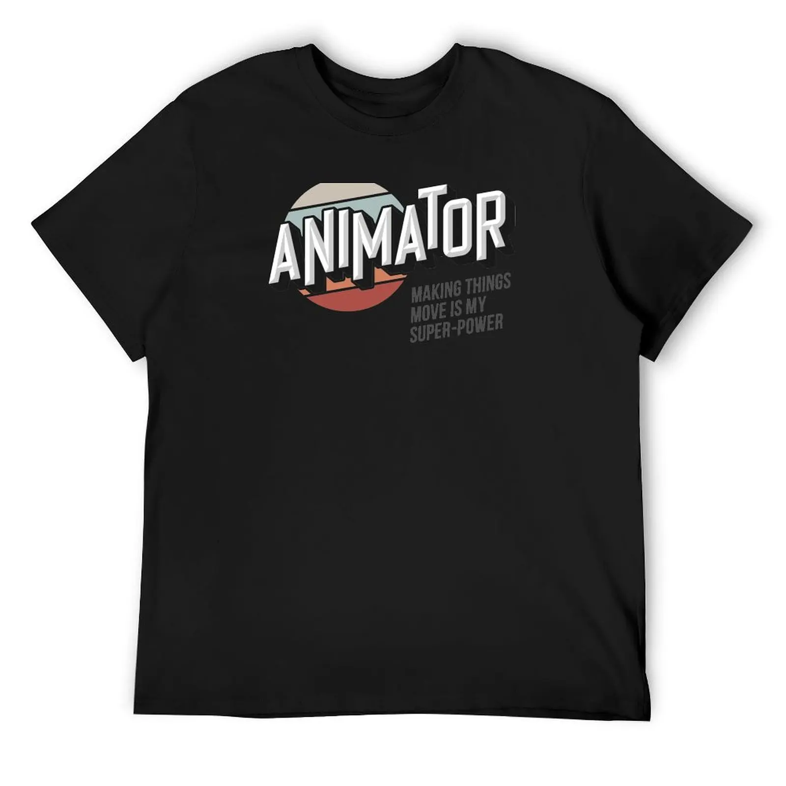 Animator Super-power T-Shirt anime sports fans mens graphic t-shirts funny