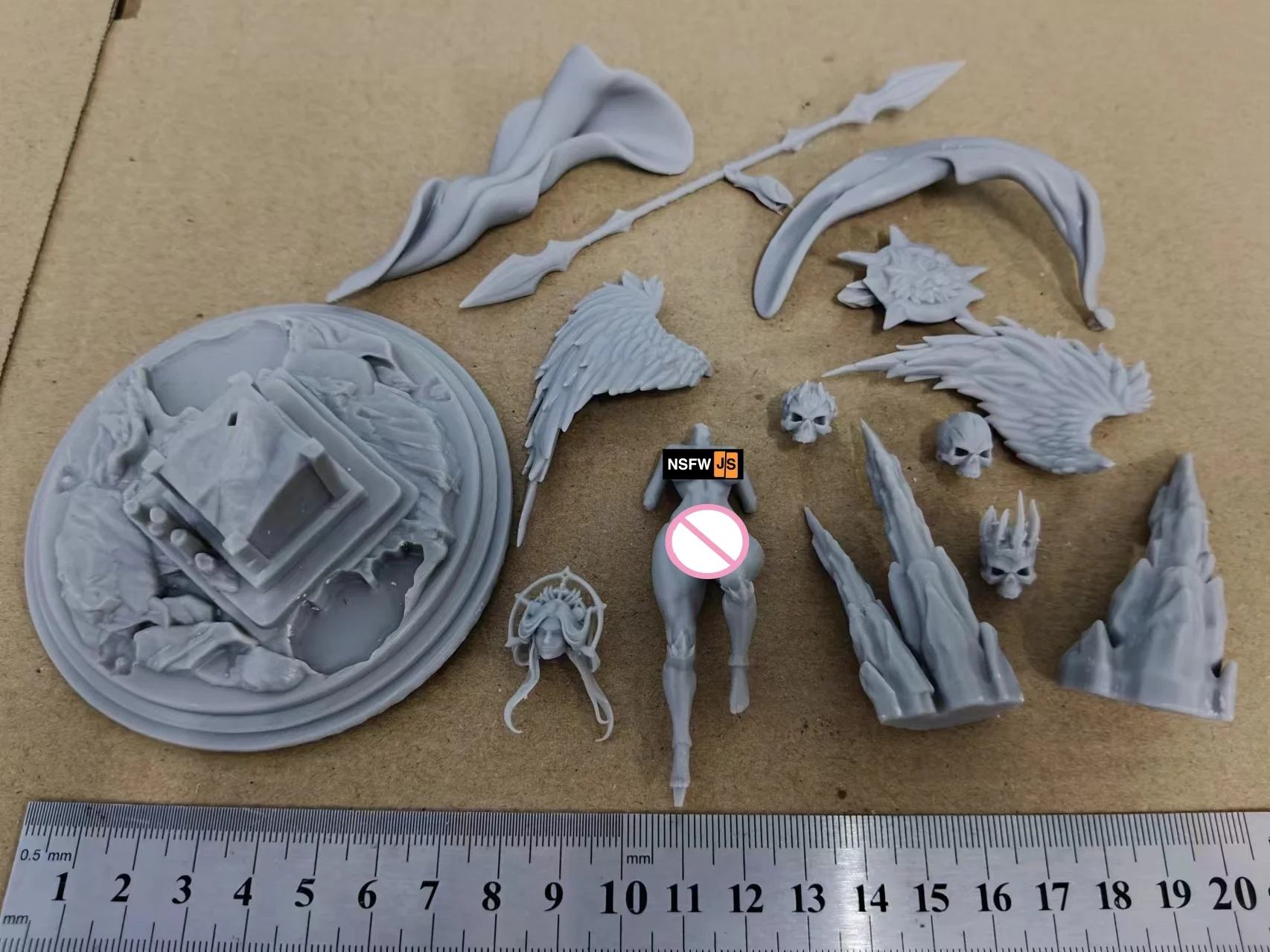 ﻿   1/24 مقياس تمثال راتنج القتال أنثى الملاك Nsfw لتقوم بها بنفسك ثلاثة أنواع من مجموعات تجميع أطقم منمذجة غير مجمعة وغير مصبوغ