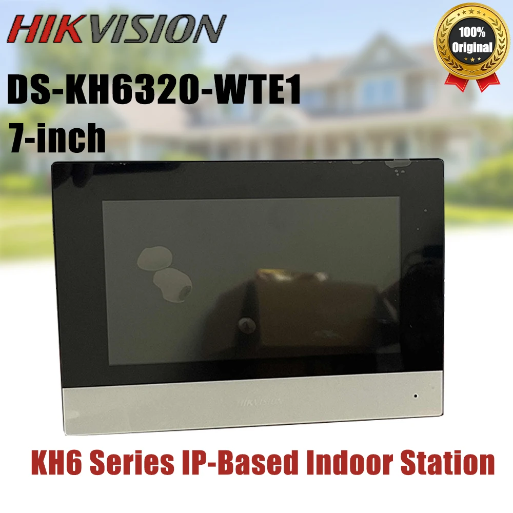 Hikvision Vídeo Porteiro Tela Sensível Ao Toque de 7 Polegadas Rede Wifi Estação Interna Receber Remotamente Chamadas DS-KH6320-WTE1 DS-KH6350-WTE1