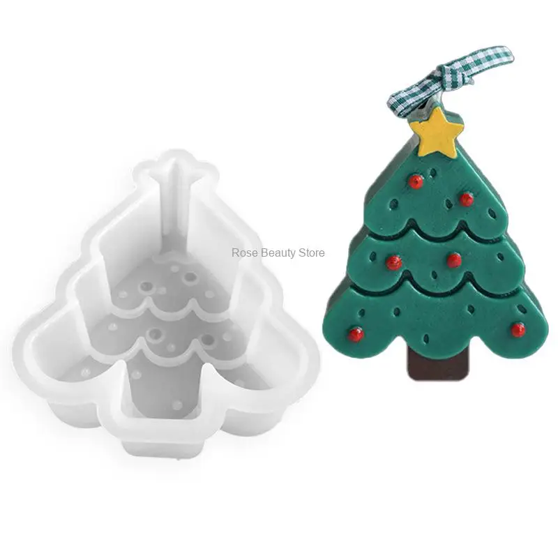 Korean Candle Silicone Mold Christma Gingerbread Man /tree/pumpkindecoration with Hand Gift Cake Decoration Christmas Decoration