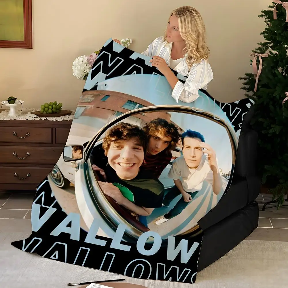 Music W-Wallows Throw Flannel Blanket, Soft Warm, Durable & Washable cute Cool