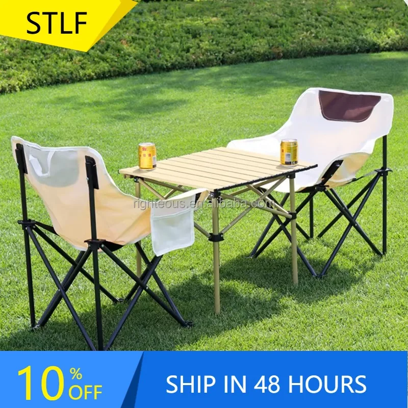 XMSJ Ultra-light Portable Folding Moon Chair Fishing Fishing Chair Garden Beach Chair
