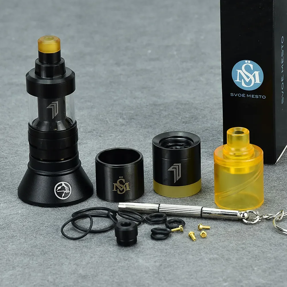 1:1 Kayfun Prime SE NITE DLC rta wolfcoolvape style 316ss 22mm Topfill 2ml Vaporizer rta Atomizer tank SteamTuners bellcap tank