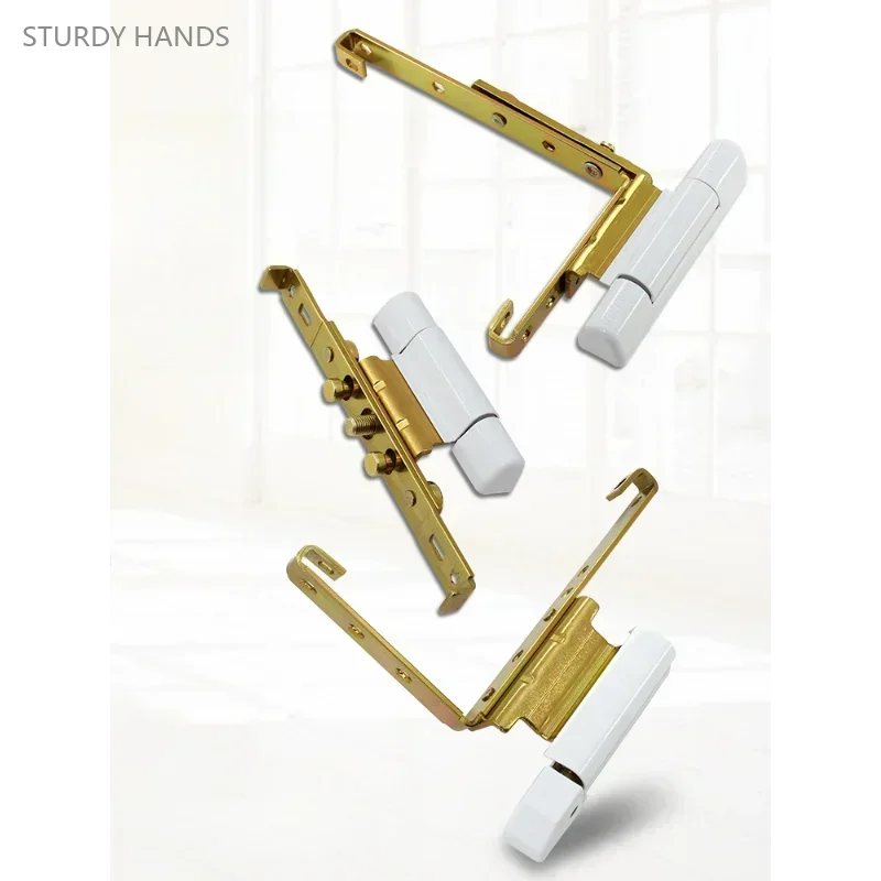 1PCS Carbon Steel Plastic Steel Door and Window Hinge, Balcony Inner and Outer Sliding Window Hinge Hardware Accessories