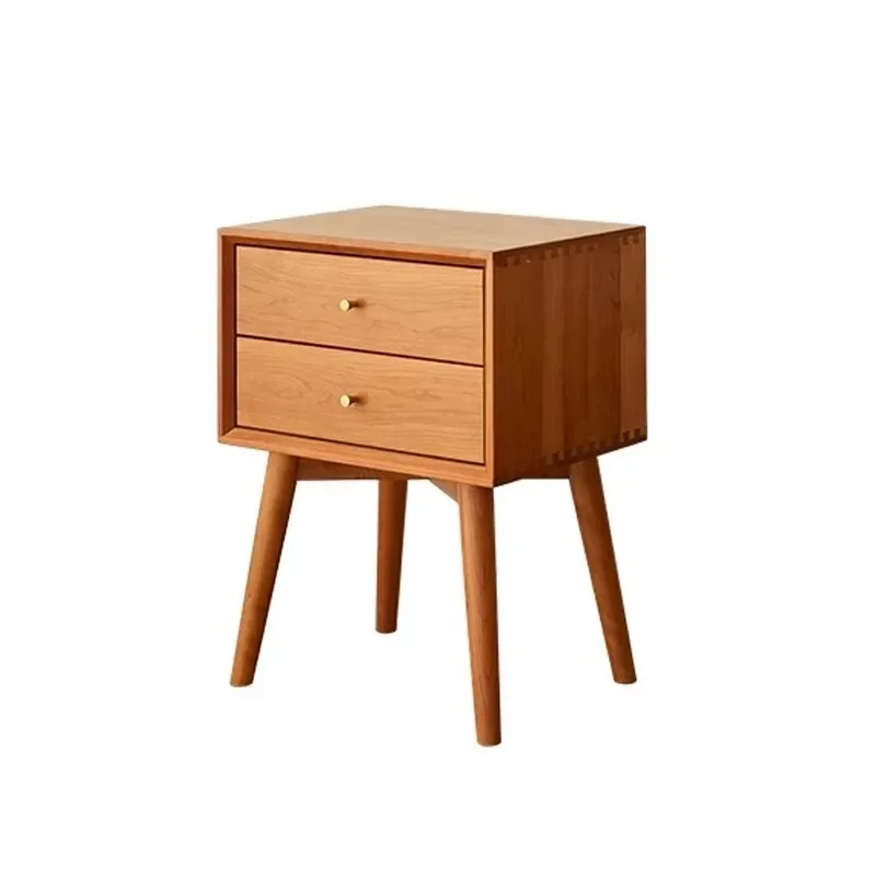 Wooden bedside table Simple Nordic Japanese-style small apartment Bedroom storage Bedside storage cabinet