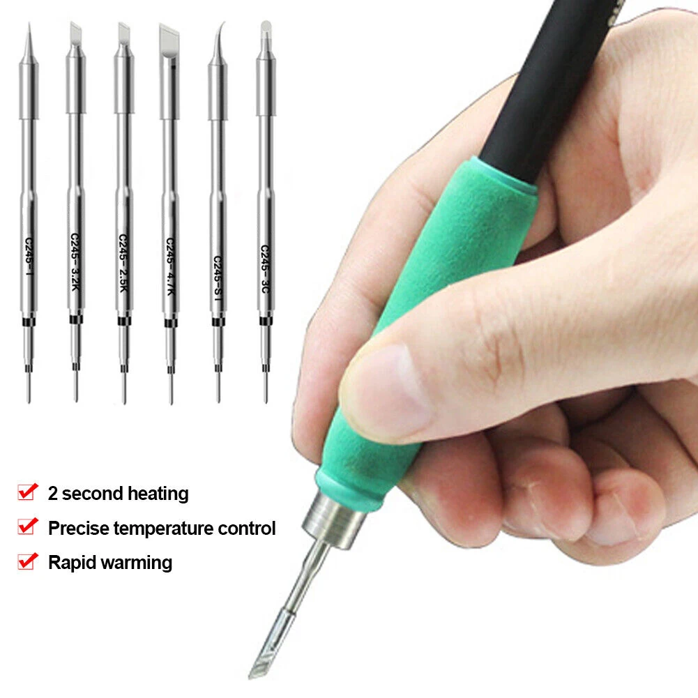 Engineered Soldering Iron Tips Compatible with Multiple Brands Including the Popular Models of 210/245/115 Series