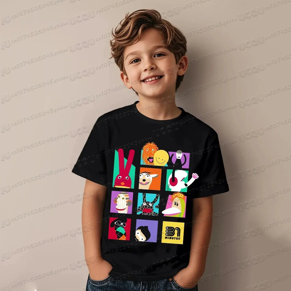 Programa de noticias "31 Minutos" Camiseta con estampado con dibujo de marionetas para niños y adultos con dibujos animados satílicos para niños, camiseta para padres e hijos