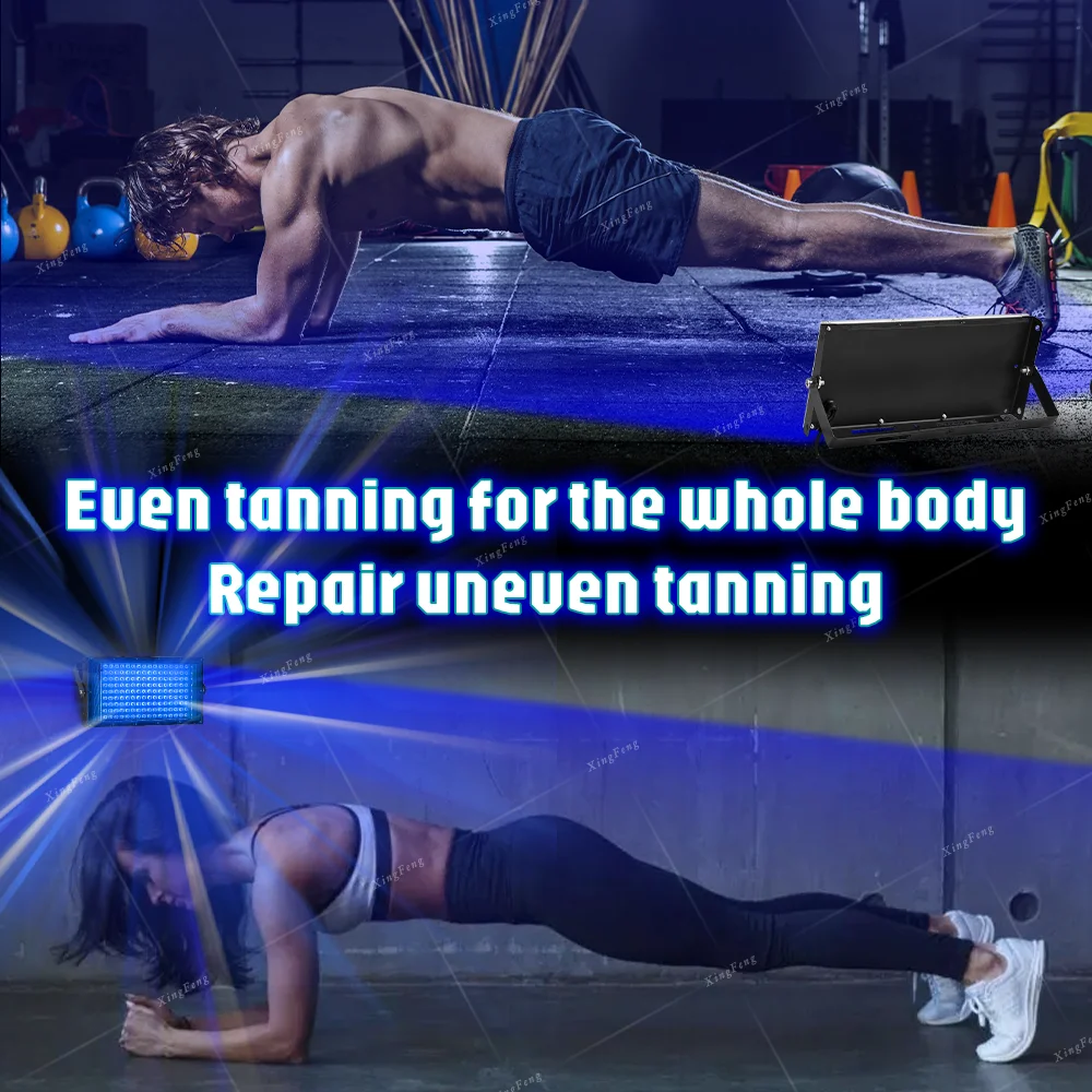 144 LED USB Tanning Light, Portable Full Spectrum Blue Light for Face and Body, Good for Home Tanning and Bronze Skin Tanning