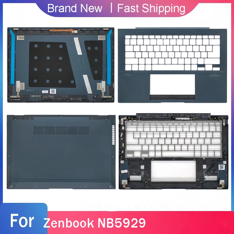 

Новая Нижняя основа для ноутбука Asus Zenbook NB5929, задняя крышка для ноутбука, Упор для рук, верхний сменный корпус A C D, синий корпус