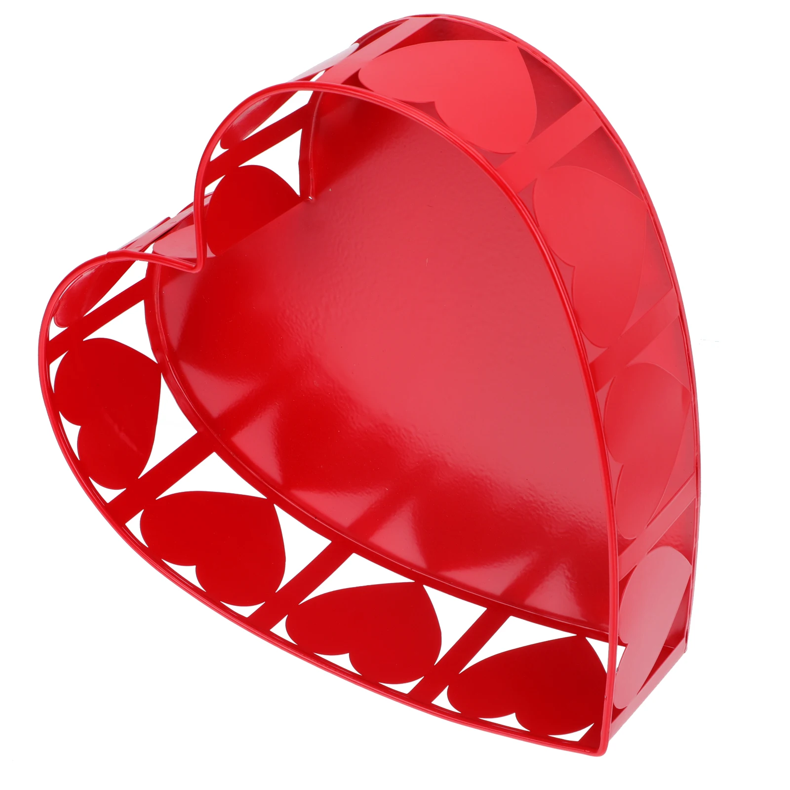 

Classic Heart Flowerpot Galvanized Sheet Storage Dried Flowers Holder Creative Plant Pot Hollow Garden Planter Table Floral