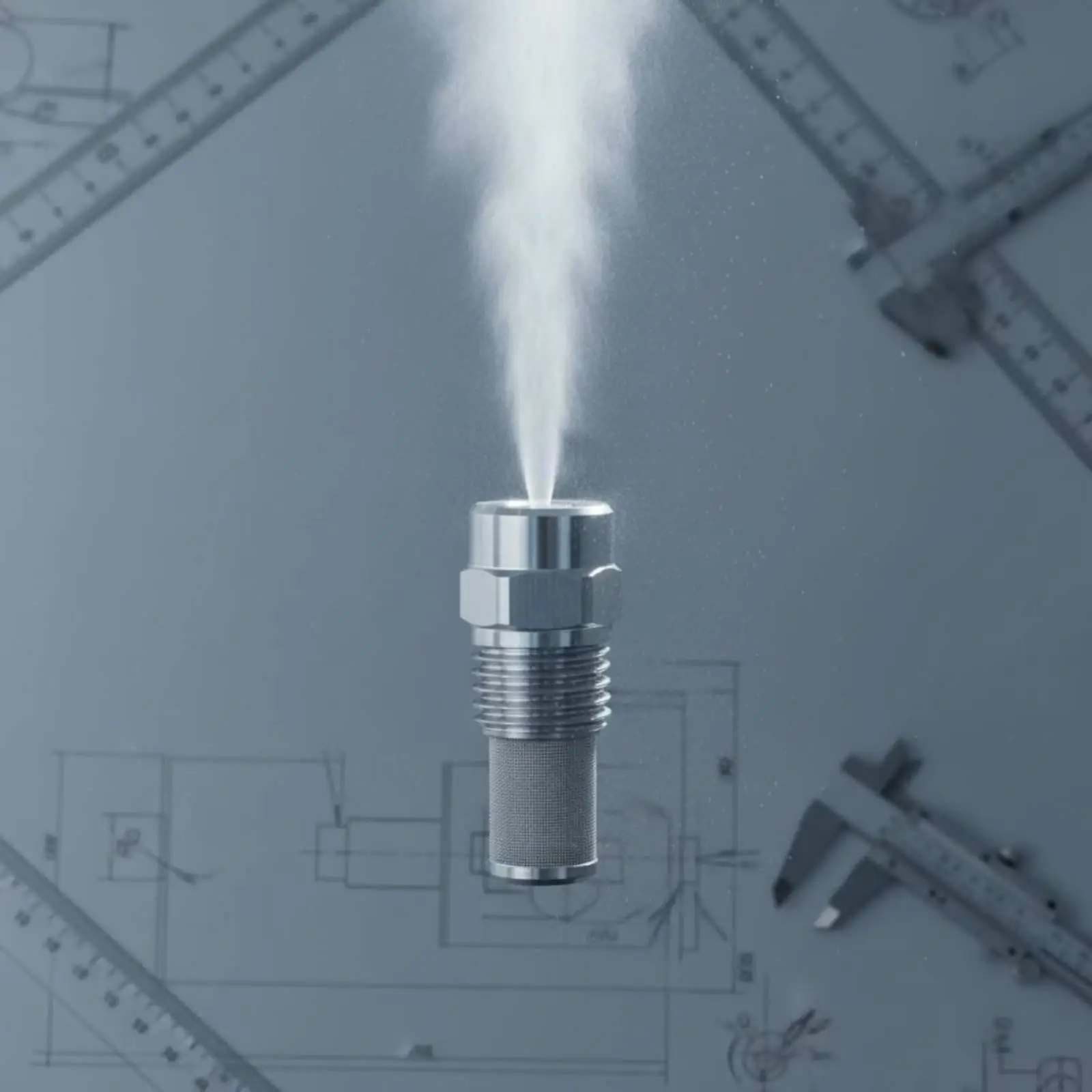 Uniform Hollow Cone Atomizer Nozzle with Strainer for Water Sprayer Pump Cooling System and Air Mist Device