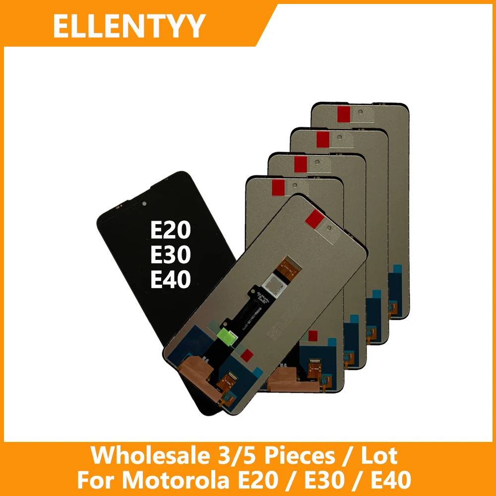 

Оптовая продажа, 3/5 шт./лот, высокое качество для Motorola Moto E20/Moto E30 и Moto E40, ЖК-дисплей с сенсорным дигитайзером