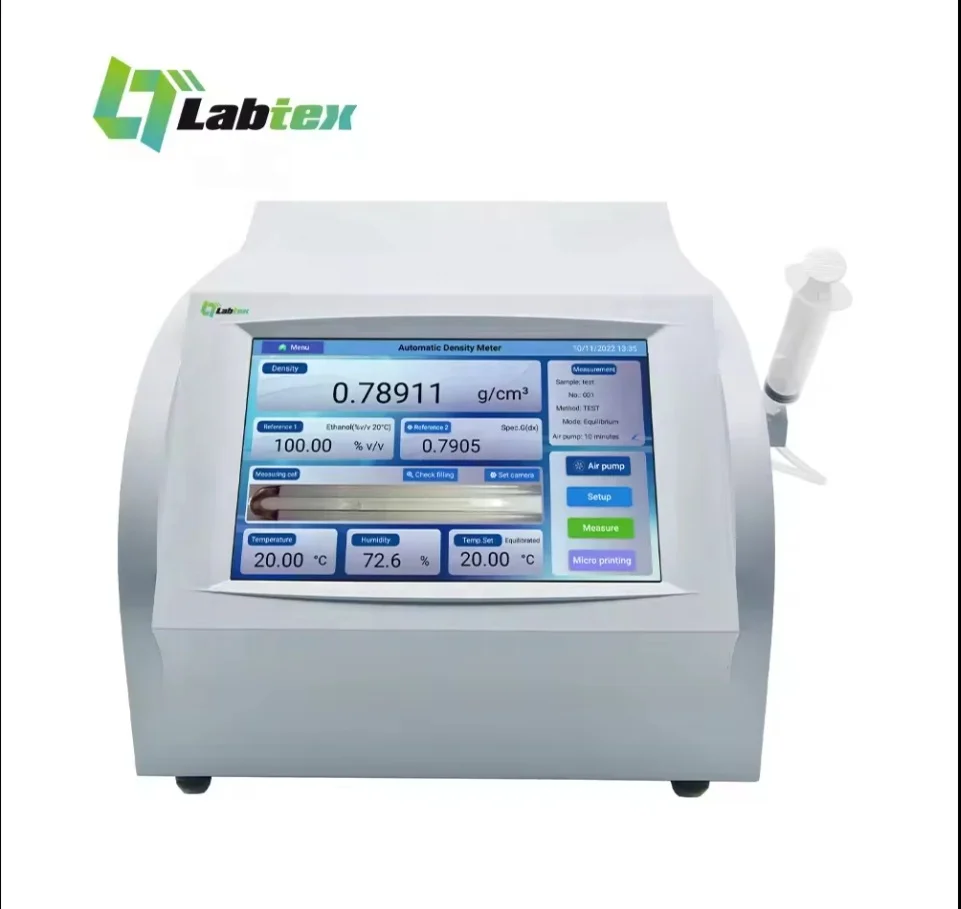 LABTEX LTR-D430 Density Meter Oil Liquid Alcohol Milk Density Meter Temp Control Peltier Android System