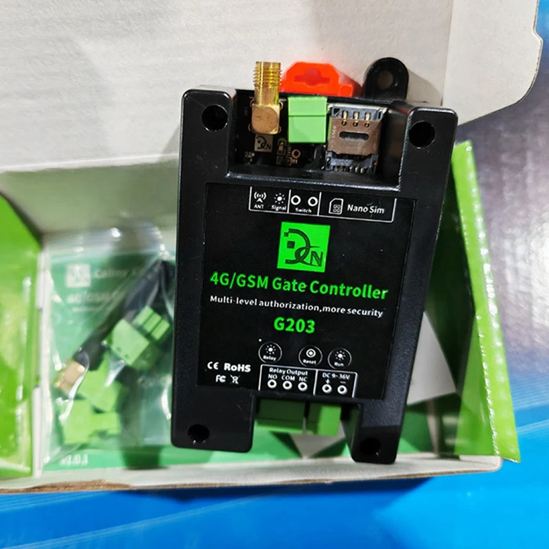 Controlador de acceso GSM 2G, Control remoto, abridor de puerta, interruptor de relé de encendido/apagado remoto para Control de acceso, puerta de garaje, enchufe del Reino Unido