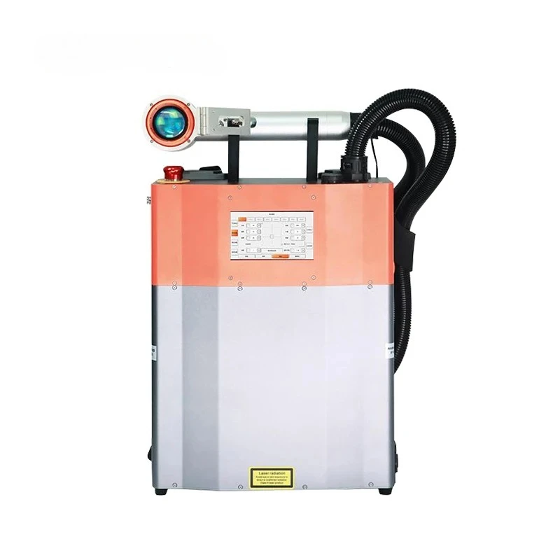 100W Automated Cleaning Efficient Backpack Pulse Laser Cleaning Machine for Greasy Dirt Removal