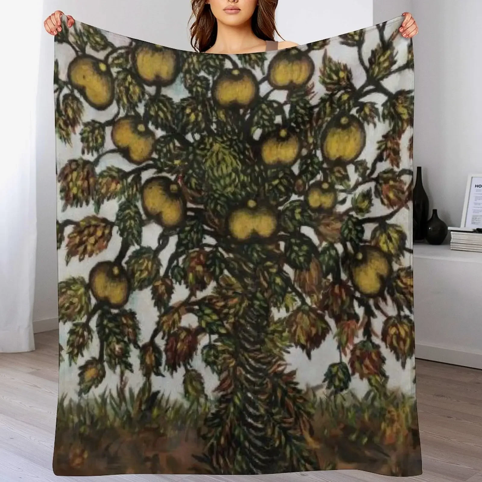 

Pommier by Seraphine Louis - Favourite Artists Collection Throw Blanket Flannels Nap halloween Single Blankets