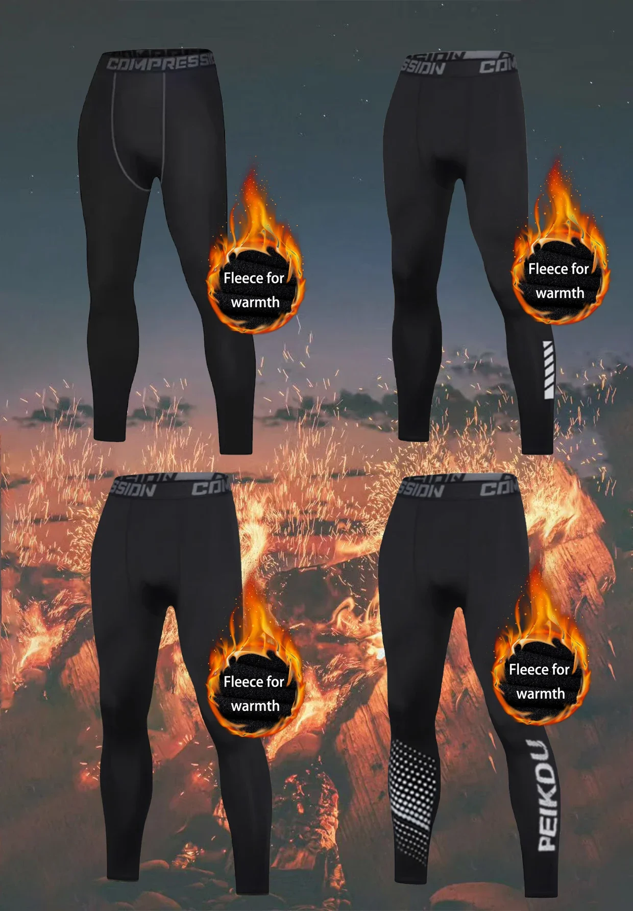 

2025 Fashionable sporty casual warm tight pants, versatile for daily use, warm and flexible during sports
