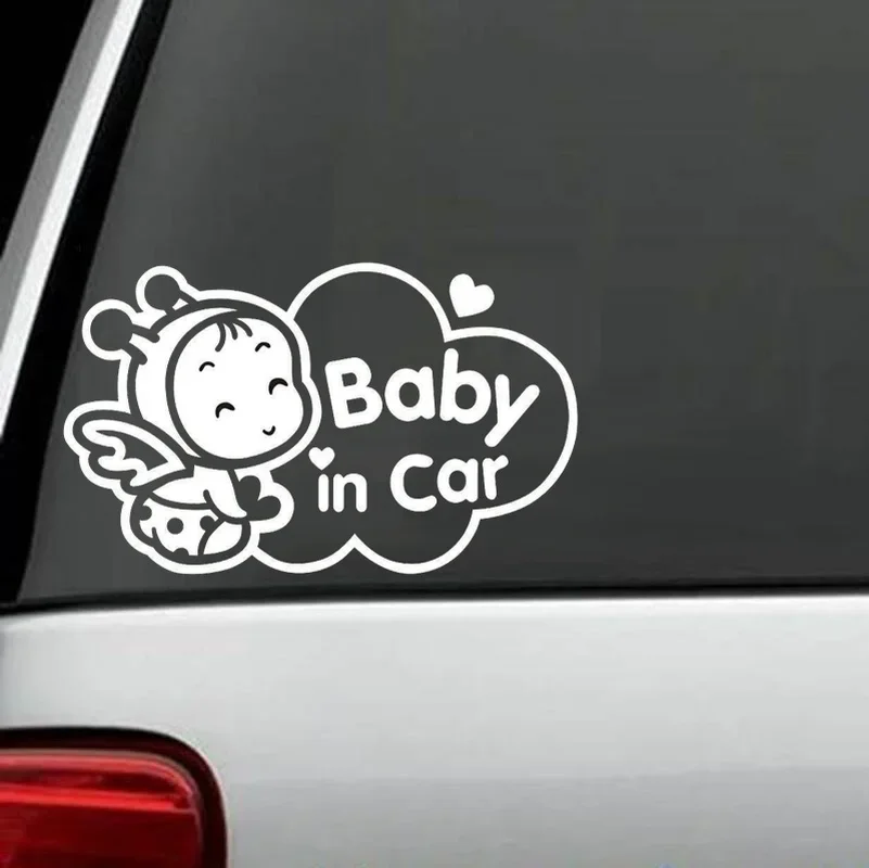 13cm*22cm Baby In Car Baby On Board Decal Motorcycle Funny Truck Hollow Sticker Window - view 4