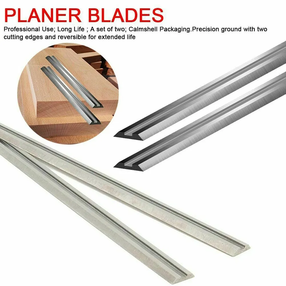 6pcs Planer Blades Carbon Steel Planers For MKA 82mm Reversible Wood Planer Knives Woodworking Tool 82X5.5X1.1mm