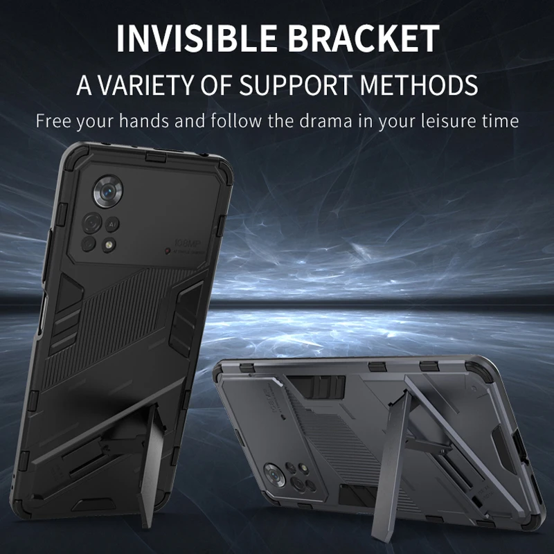 Case For Xiaomi Redmi Note 12 12S 12C Shockproof Armor Back Coque for POCO X3 X4 X5 X6 F3 GT F4 F5 Pro M4 M5 M5S 5G Phone Cover