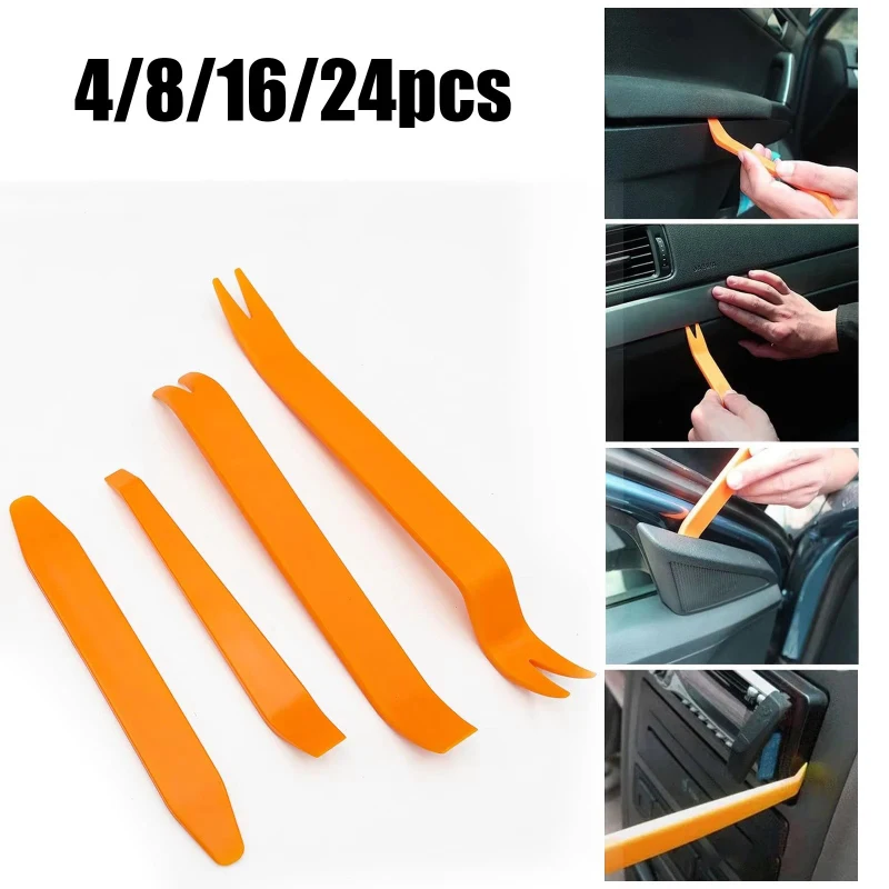 4/8/16/24pcs Auto Door Clip Panel Trim Navigation Blades Disassembly Plastic Car Interior Seesaw Conversion Repairing Tools