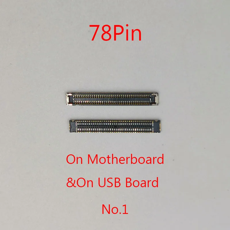 10pcs 40 78 Pin LCD Display Screen FPC Connector For Samsung Galaxy M51 M515 M515F/S20 FE 5G G781 G781V/B USB Charging Port