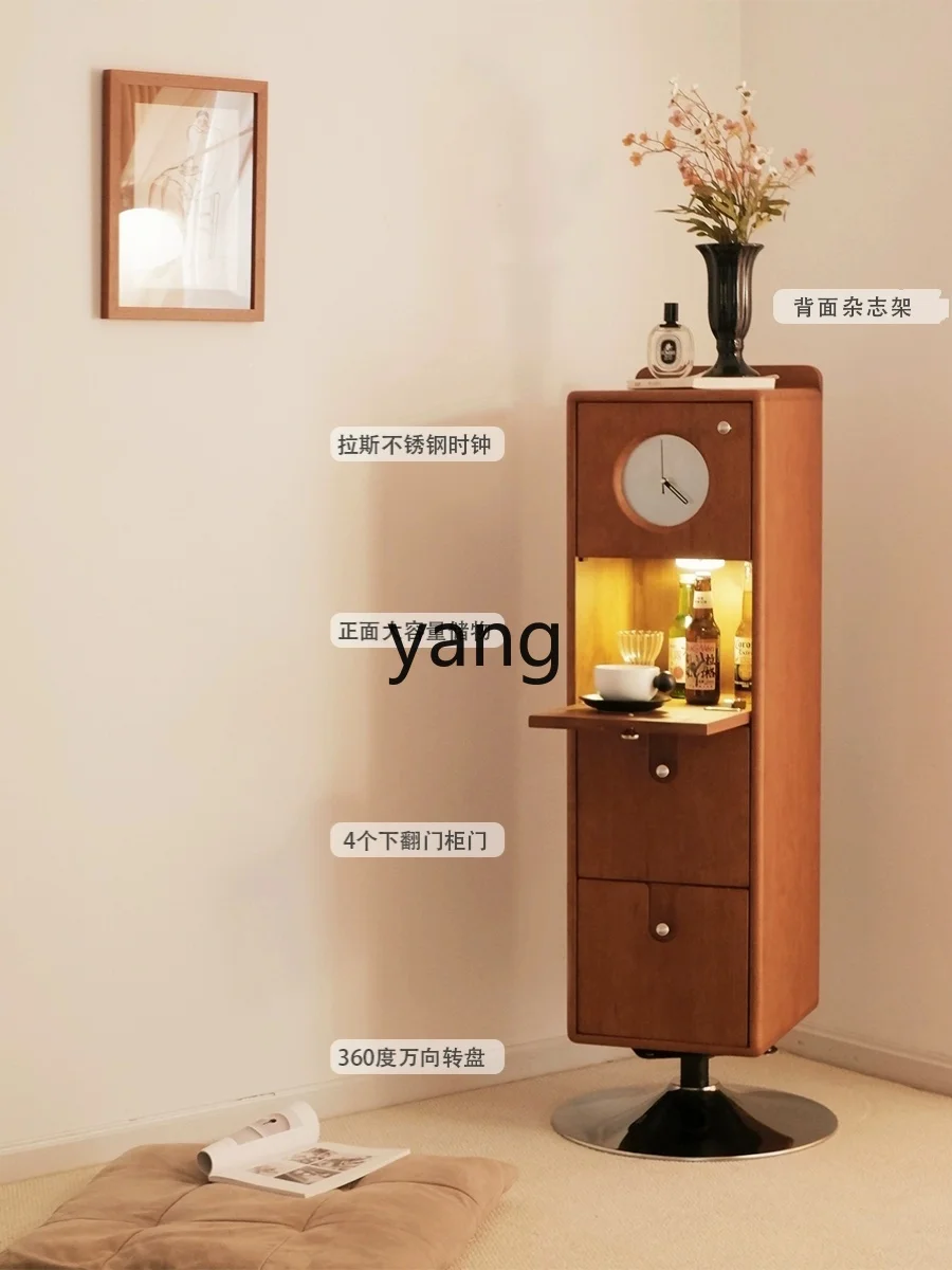 L'm'm Rotating Bookcase Mid-Ancient Storage File Cabinet Locker Magazine Rack Study Living Room