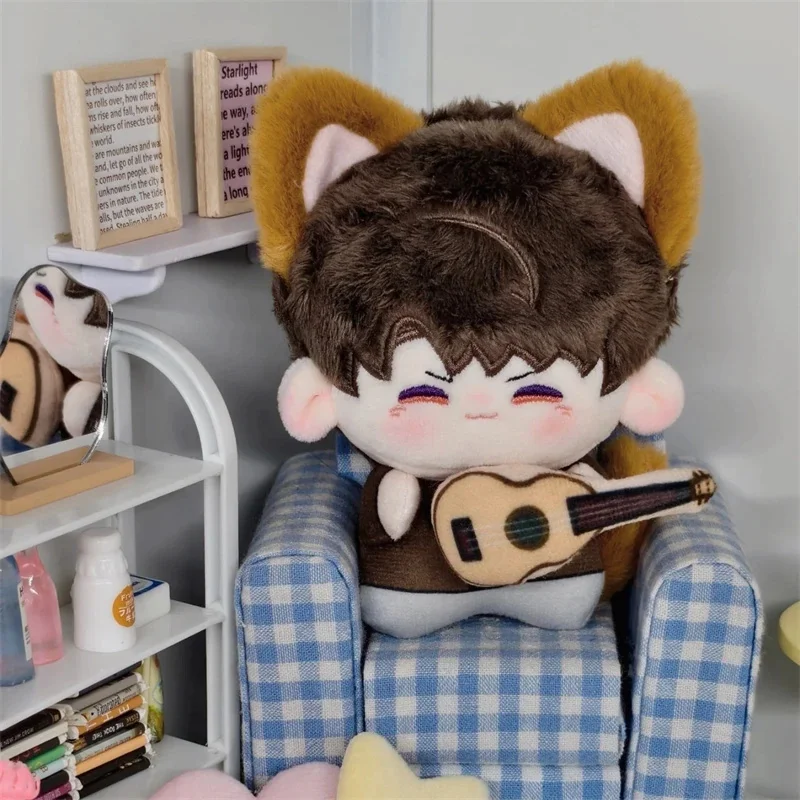 

10 см Love and Deepspace Caleb плюшевая магнитная кукла-щенок с хвостом, мягкая мини-плюшевая кукла для детей, декор для домашнего стола, подарок на день рождения, Рождественский подарок