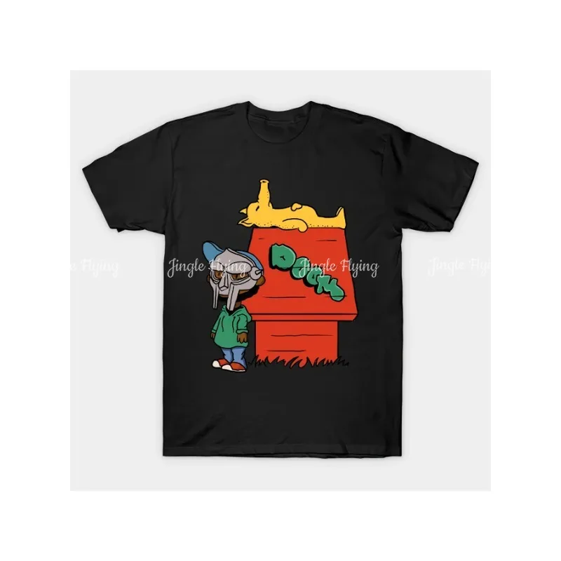 Camiseta para fanáticos de la música, camiseta de Madvillain Mf Quasimoto, gráfico de dibujos animados de inspiración Vintage, algodón puro, cuello redondo, manga corta, elástico