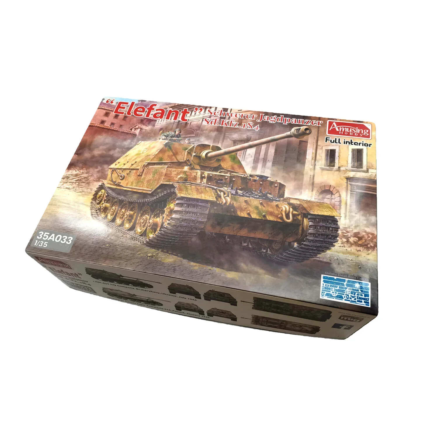 Grappige Hobby Assembleren Tank Model Kit 35a033 Olifant Stijl Verdrijf Wagen Volledige Interne Structuur Transparante Versie 1/35