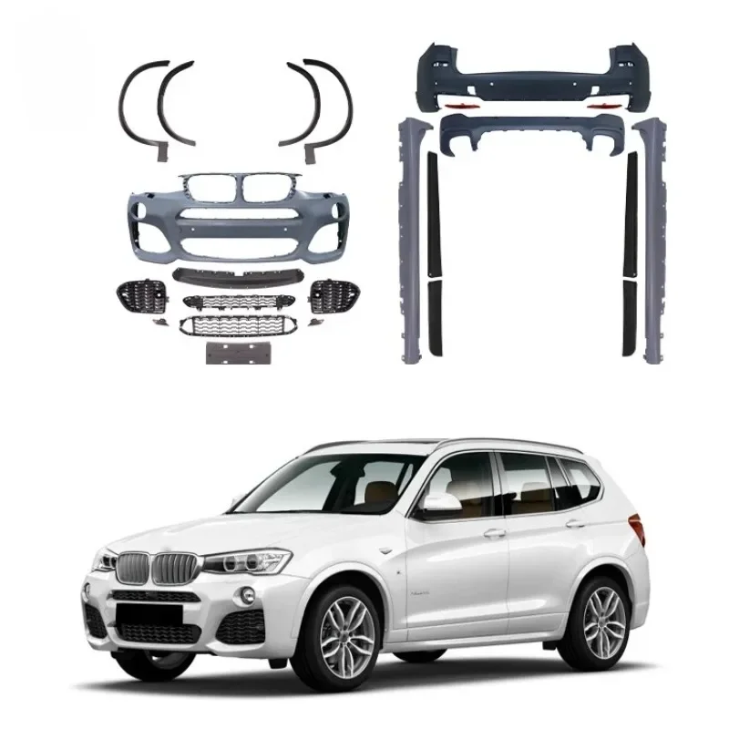 Sport Bodykit for BMW X3 F25 Upgrade MT Style Front Rear Bumper Side Skirts Body Kits