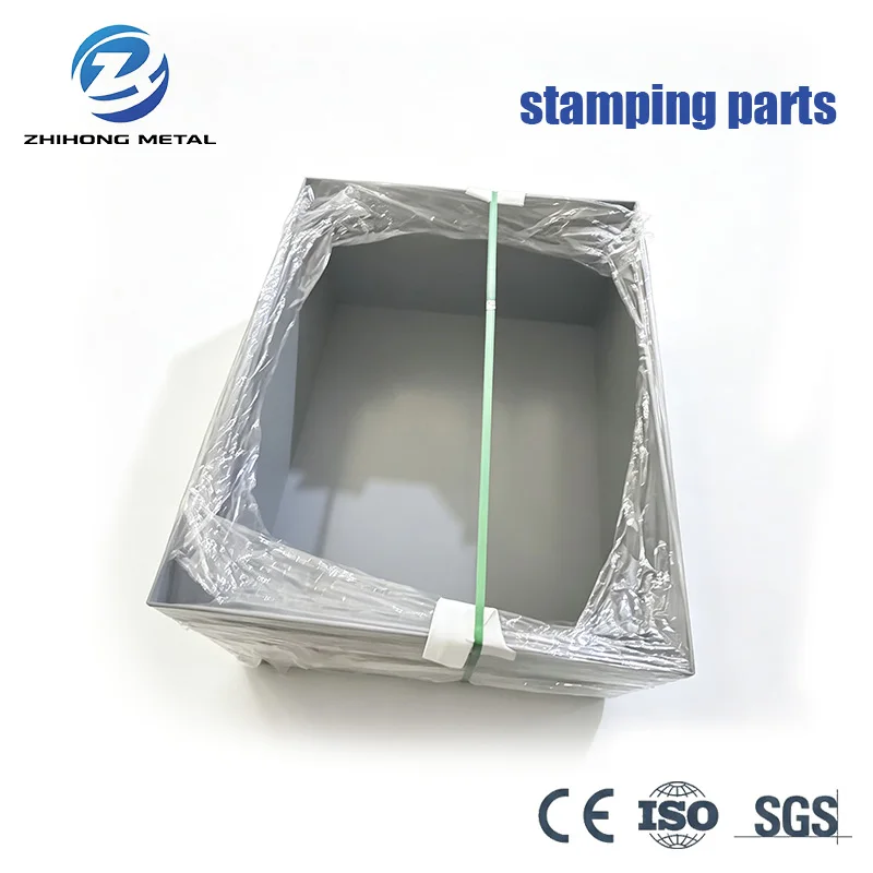 Custom Sheet Metal Parts | Matching Metal Box & Wire Mesh Cover Combo for Electrical Cabinet & Air Conditioner Protection