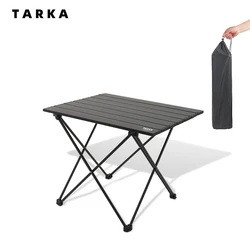 TARKA Outdoor Camping składany stół piknikowy grill przenośny składaną tacką ultralekki aluminiowy przenośny stół o wysokiej wytrzymałości