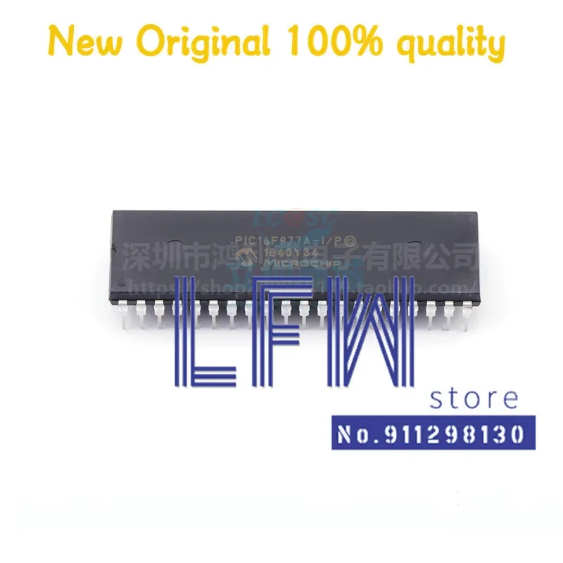 5pcs/lot PIC16F877A-I/P PIC16F877 16F877 DIP-40 CMOS Chipset 100% New&Original In Stock