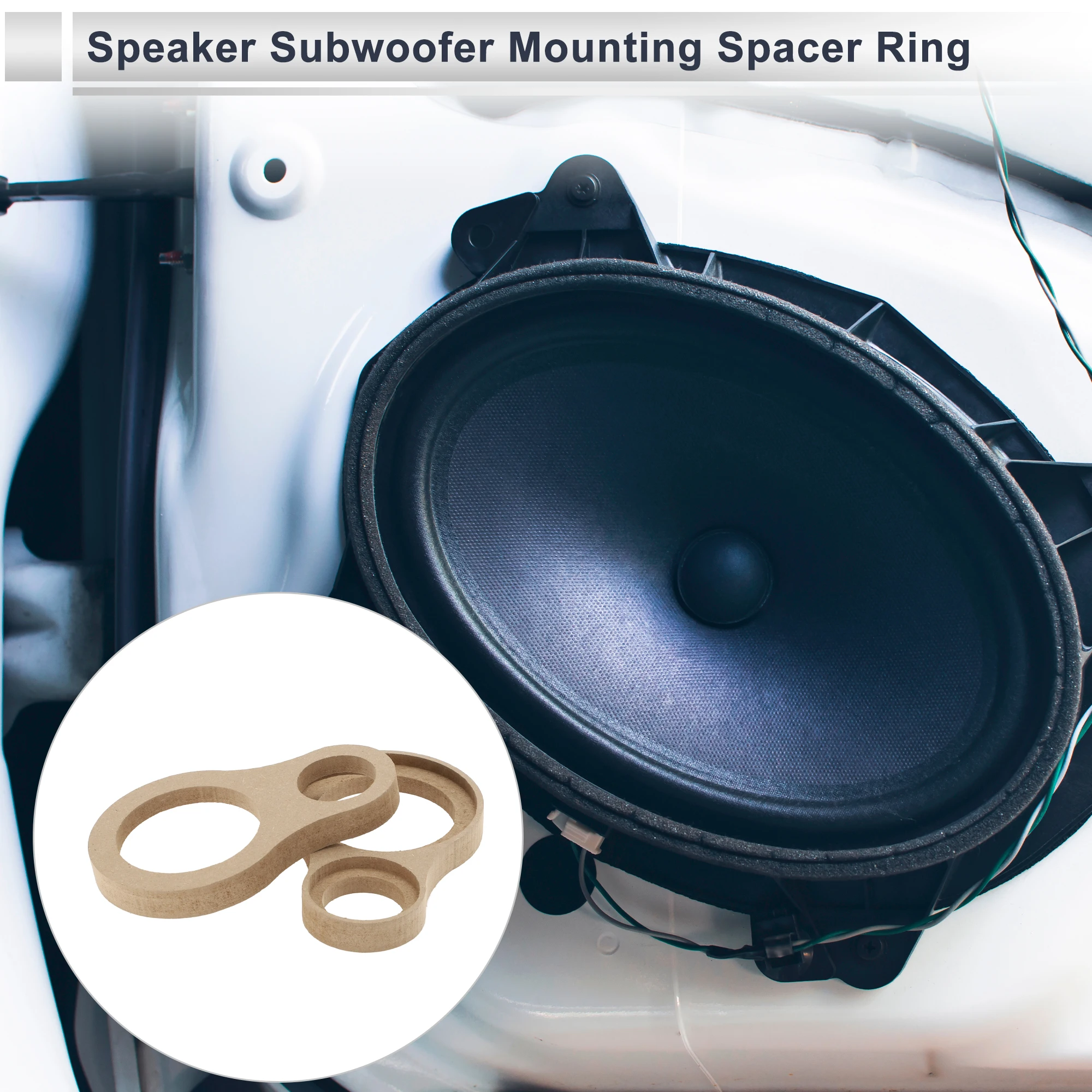 UXCELL Speaker Spacer Ring Adator Dual Rings for 1\
