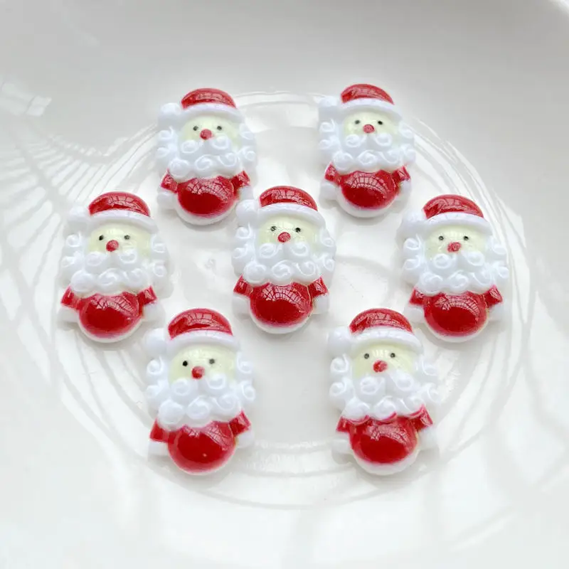 20 pieces of multi style Mini Santa Claus Mini statue resin home decoration Mini Christmas decoration  scrapbook embellishments