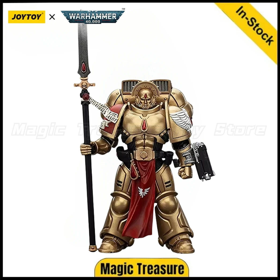 

【In stock】JOYTOY 1/18Action Figure Warhammer 40K Blood Angels Sanguinary Guard 2 with Angelus Boltgun and Encarmine Spear Gift
