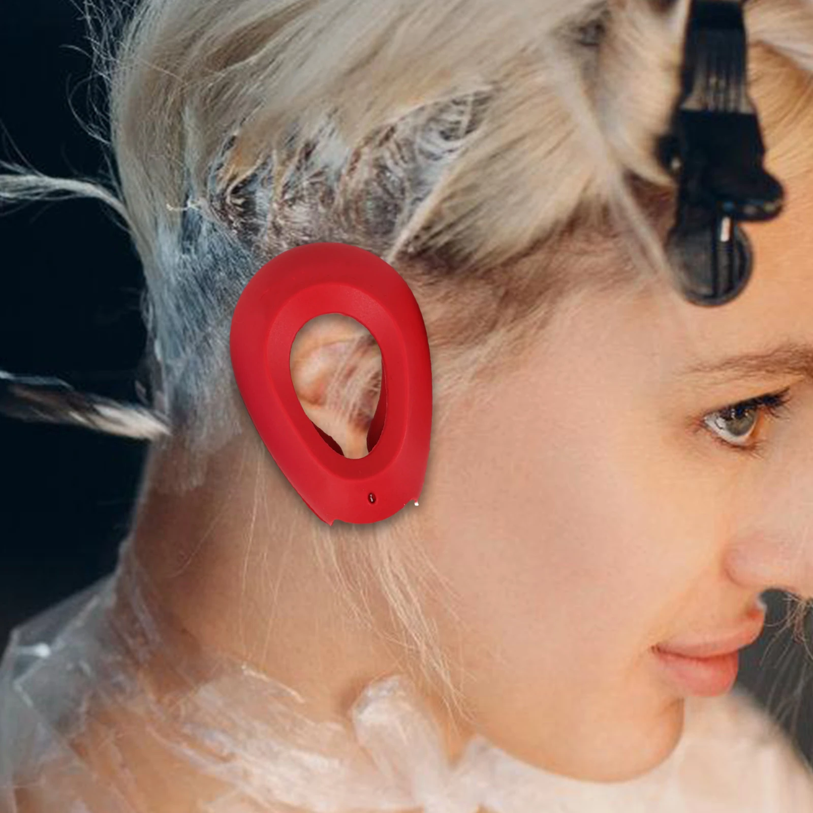 

Soft Silicone Ear Covers For Hair Dyeing Reusable Bathing Protection Stylish Salon Use Multiple Color Options Heat