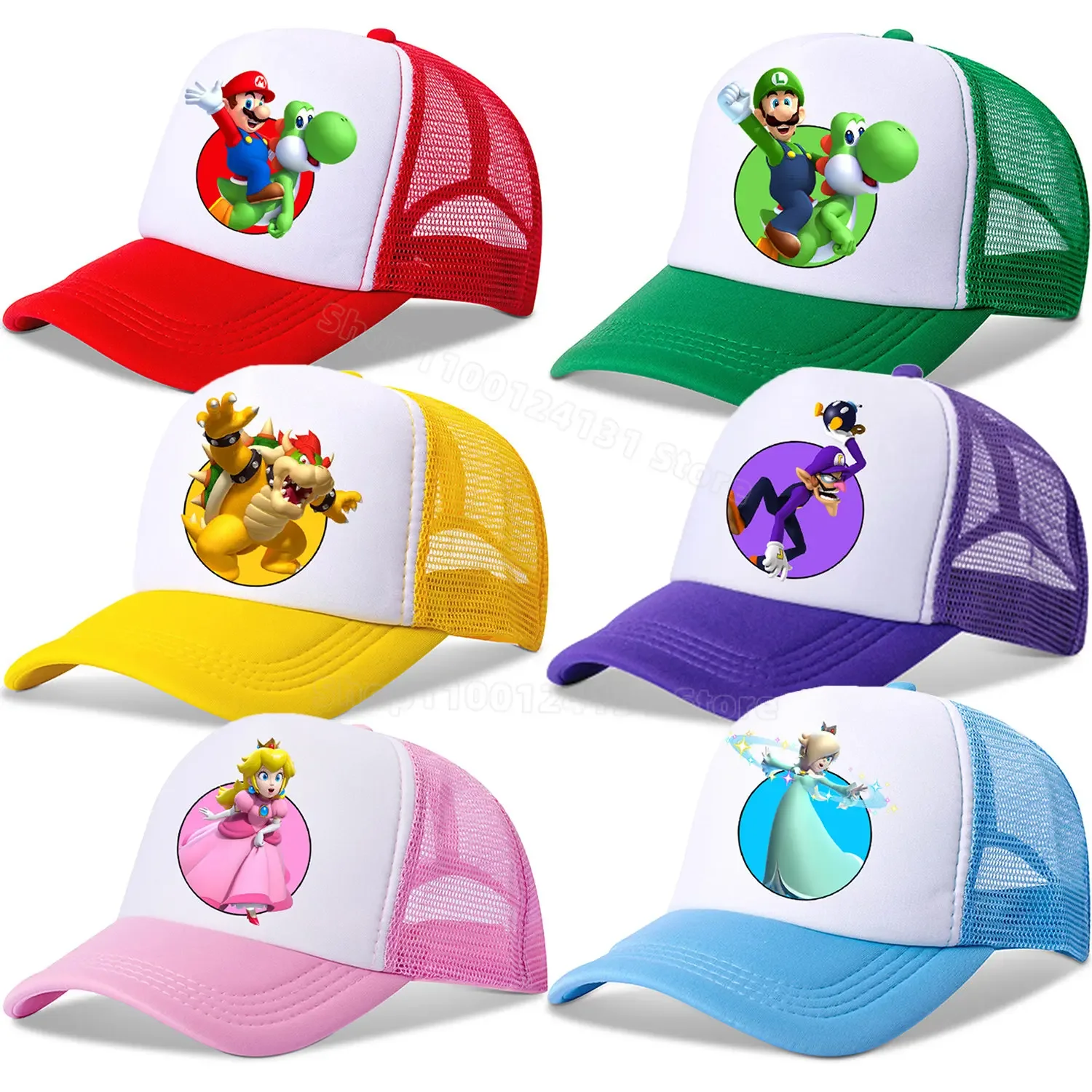 Super Mario Bros Baseball Cap for Kid Sun Caps for Men Women Game Figure Peaked Hat Cotton Summer Hats Fashion Accessories Gift