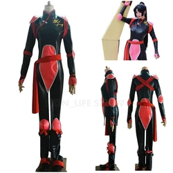 Anime Sango Battle Suit Cosplay Costume Women Jumpsuit Halloween Carnival PU Costumes Sango Wig