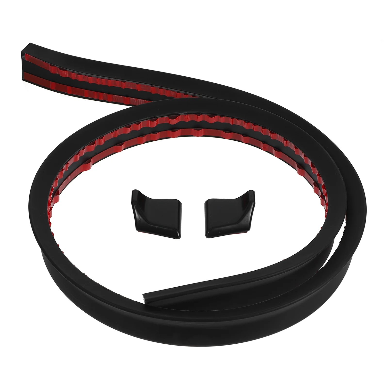 

Lightweight Rubber Car Wing Trunk Decoration Universal Fit Auto Tail Rear Trim Exterior Roof Vehicle Accessories Black Universal