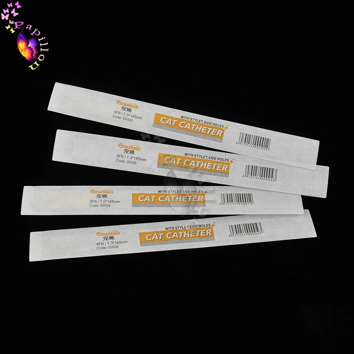 Pet urine catheter with probe Cat Urinary Catheter Urine Channel Sterile urinary stone 1.0/1.3mm Urinary tract obstru Suture