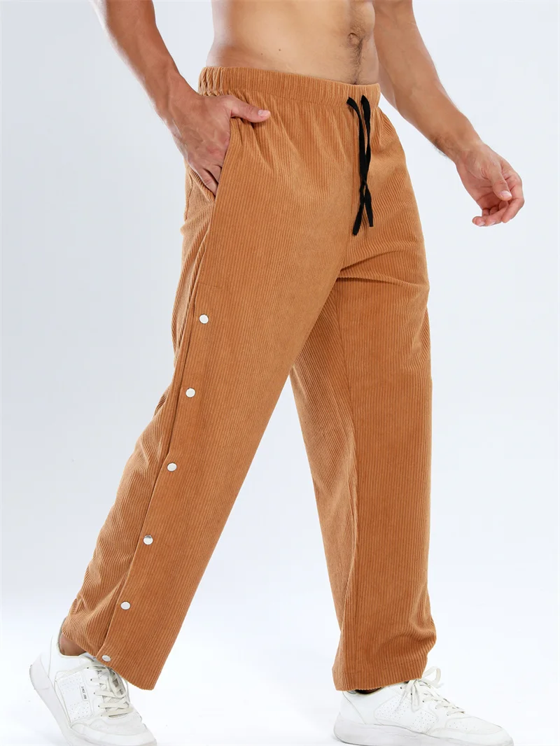 

Весенне-осенние мужские спортивные брюки, баскетбольные брюки с грудью, вельветовая ткань, микроэластичные мужские брюки, спортивные штаны для тренировок в тренажерном зале