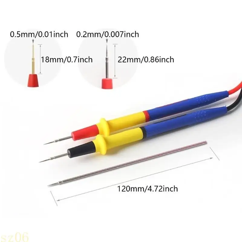 

Q2Q4 Stainless Steel Probes Test Leads Wire High Precise Needle 1000V 20A for Multimeter Universal Tester Pen Tool