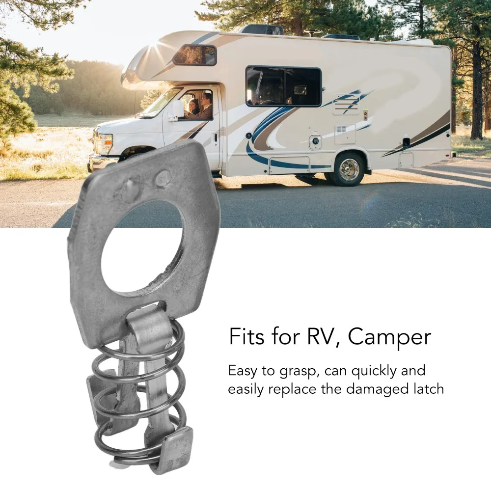 

4-компонентная защелка для водонагревателя из нержавеющей стали, кулачковый замок, серебристый замок для водонагревателя для автофургона, дверной замок, крепеж для автофургона, кемпер